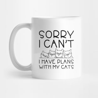I Have Plans With My Cats Mug